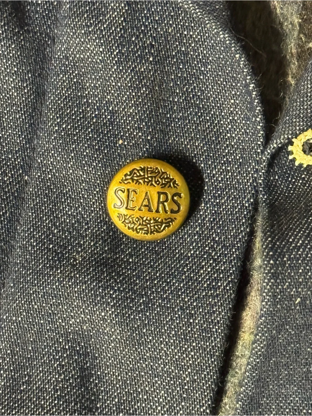 Vintage Sears Navy Denim Chore Jacket
